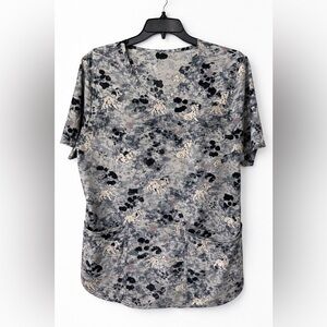 Disney Gray 101 Dalmatians Print V-Neck Top